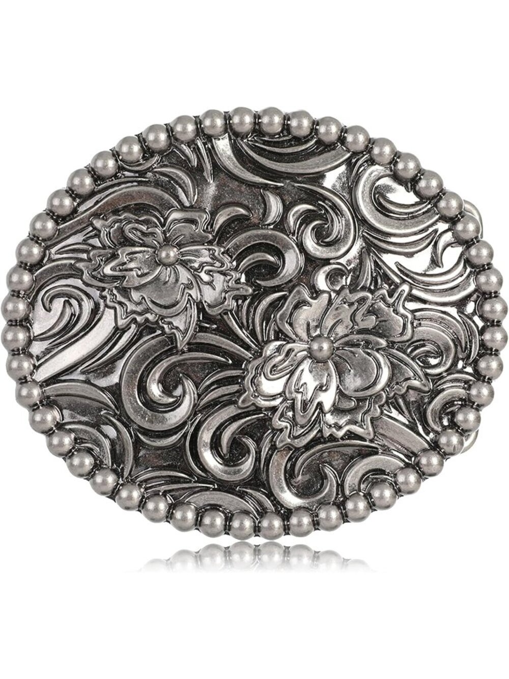 Unisex 1-floral Turquoise Texas Flower Cowgirl Belt Buckle Western Style